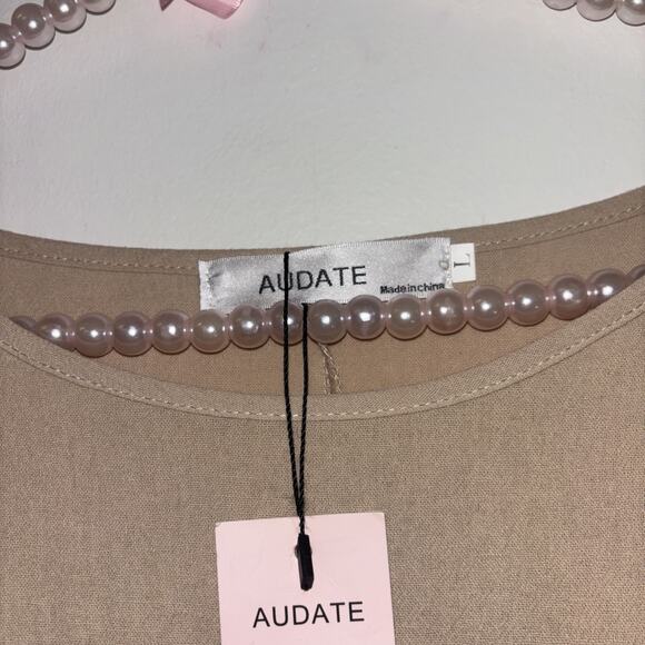 Elegant Tan Mini Dress - Picture 8 of 10